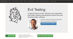Desktop Screenshot of eviltester.com